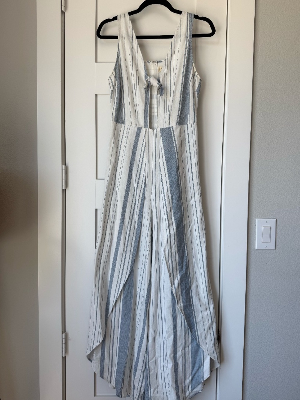 Striped Altar'd State Open Leg Jumpsuit